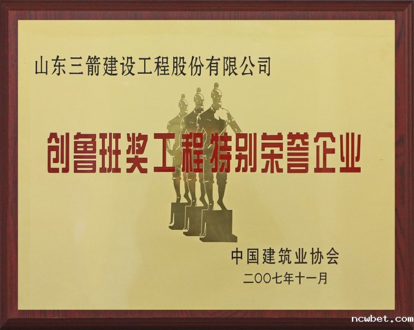 创鲁班奖工程特别荣誉企业